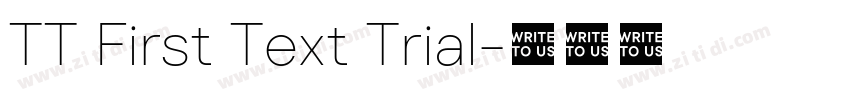 TT First Text Trial字体转换